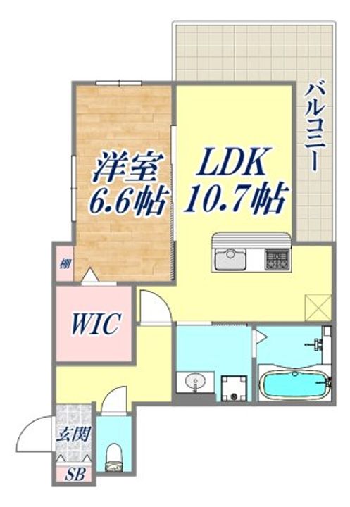 エルフォルク新神戸の間取り