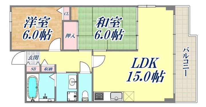 プリメーラリヨンの間取り