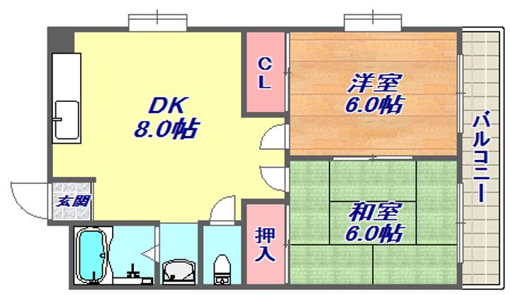 ハイム王子公園の間取り