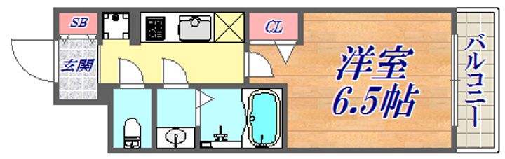 プレサンスTHE神戸の間取り