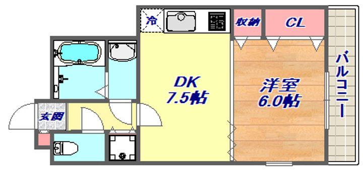 ドール魚崎の間取り
