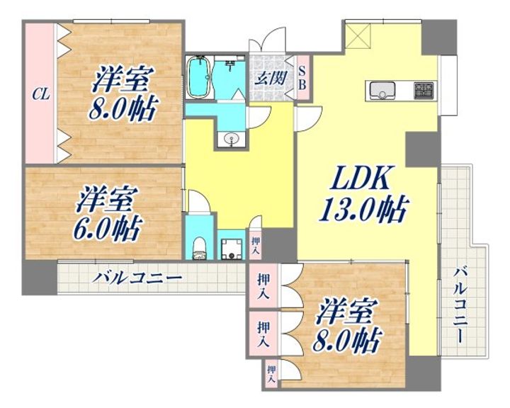 メゾン幸の間取り