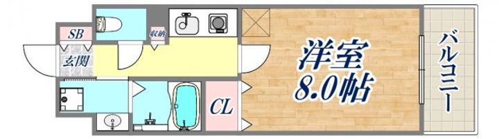 アミーグランコート三宮の間取り