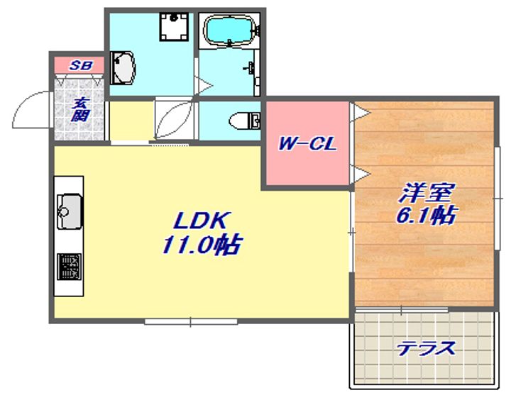六甲コルンの間取り