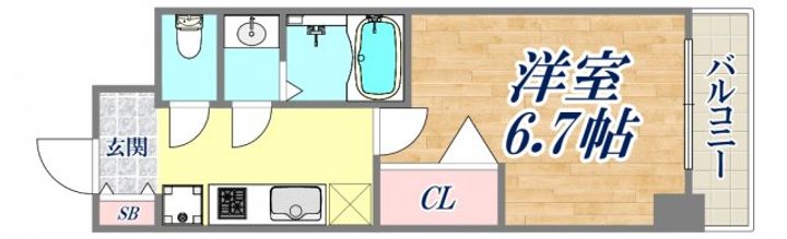 アドバンス神戸レイソレの間取り