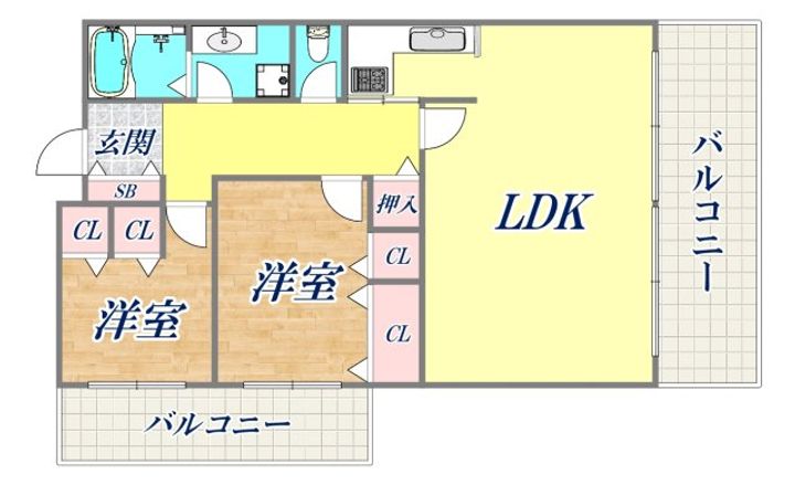 ランドマーク住吉の間取り