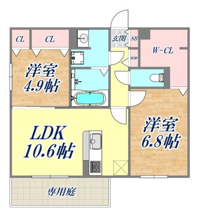 サンパティーク東町の間取り