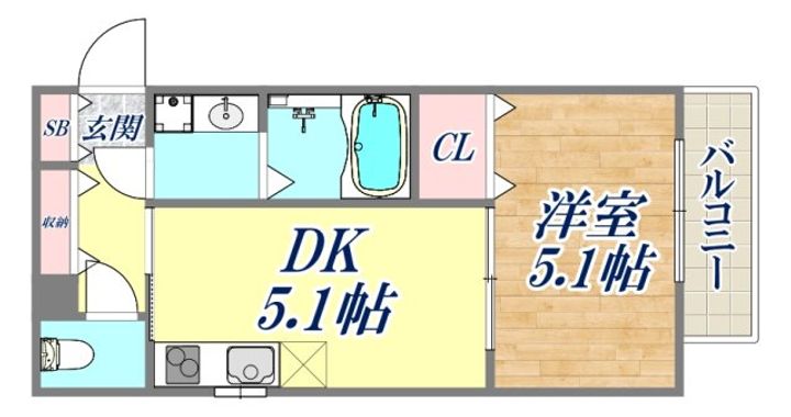 プリオーレ新開地の間取り
