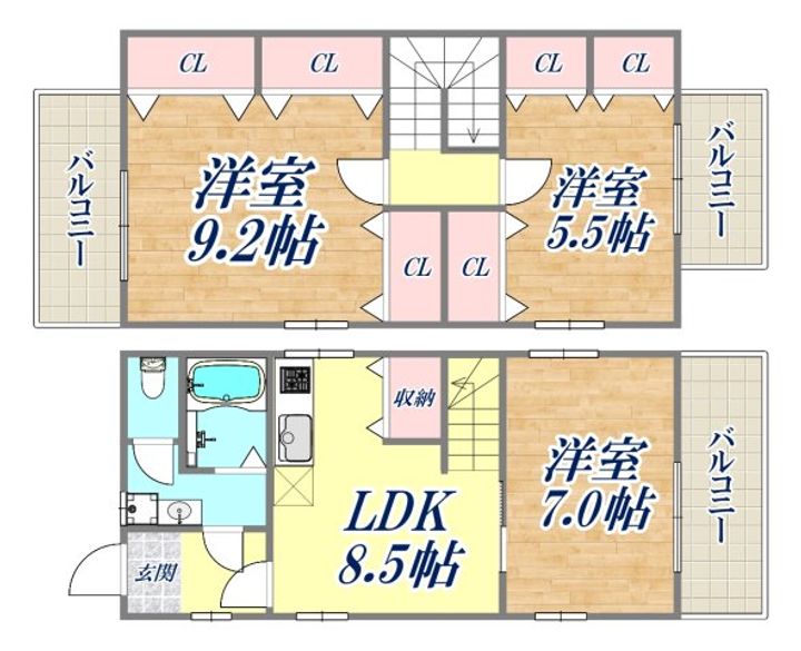 コムディッソエフモールの間取り