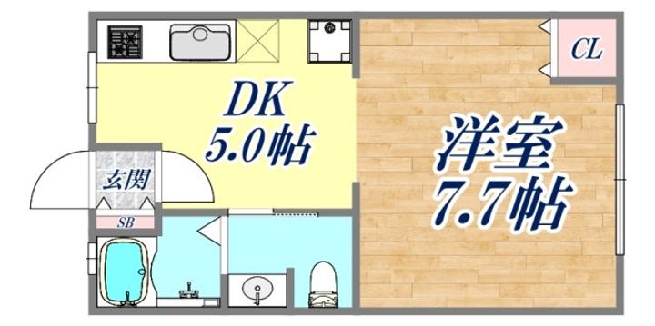 岡本梅林住宅 6号棟の間取り