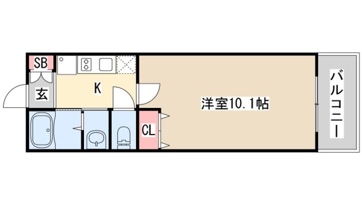 レジディア三宮東の間取り