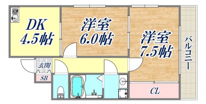 メゾンティファニーの間取り