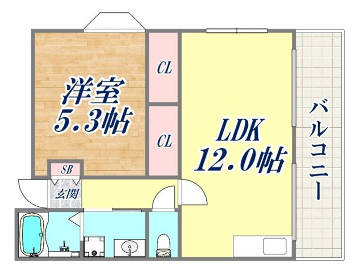 ビエント六甲1の間取り