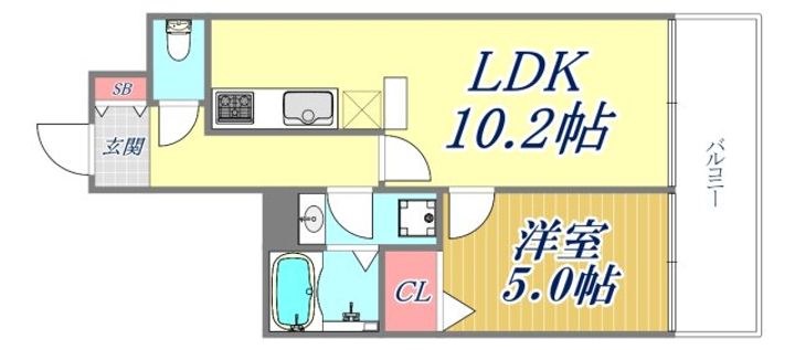 コスモ神戸サウスアベニューの間取り