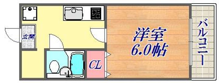 シャルマン湊川の間取り