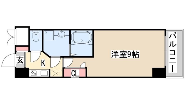 S-RESIDENCE神戸磯上通の間取り