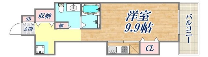 レジディア神戸磯上の間取り