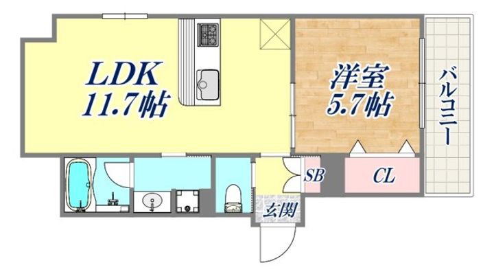 Avenir旭ヶ丘の間取り