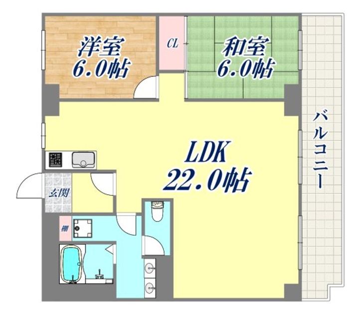 シャトー御影の間取り