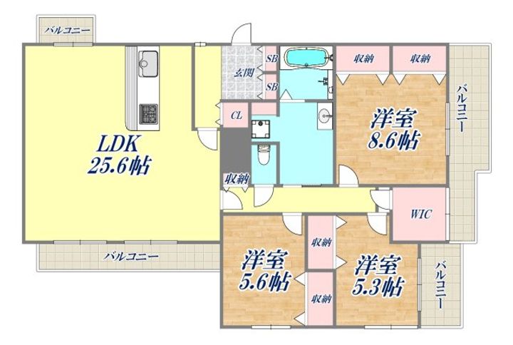 ドムス芦屋の間取り