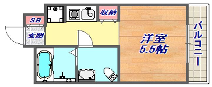 サンフォーレ岡本の間取り
