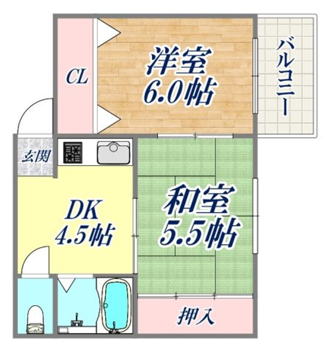 OJIパークハイムの間取り