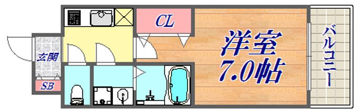 エスリード神戸元町ヒルズの間取り