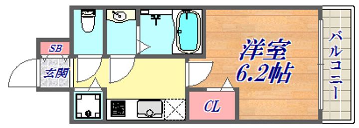 グランカリテ神戸ハーバーランド前の間取り