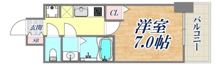 CRESTTAPP神戸湊町NOIRの間取り