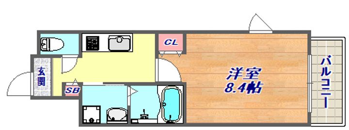 L‘sステューディオ岡本の間取り