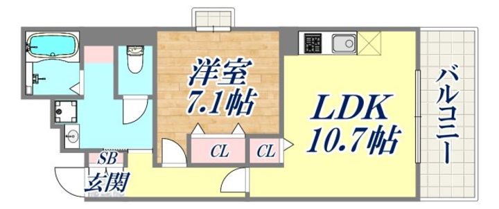 グランブル3の間取り