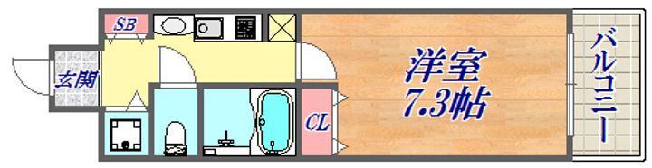 プレサンス神戸駅前グランツの間取り