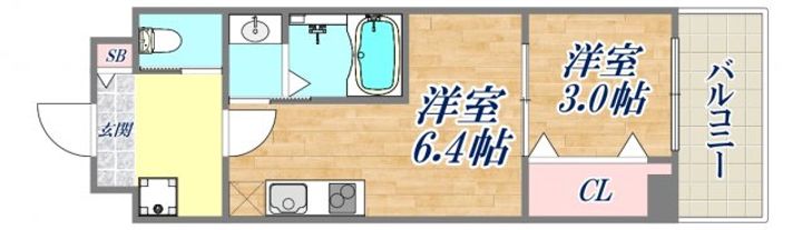 D-square深江本町の間取り