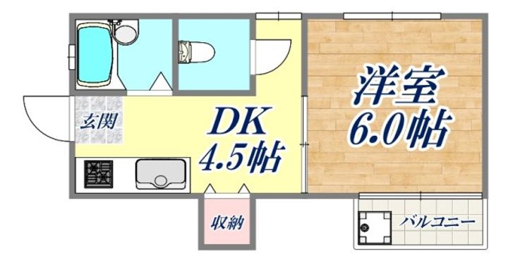 イナホハイツの間取り