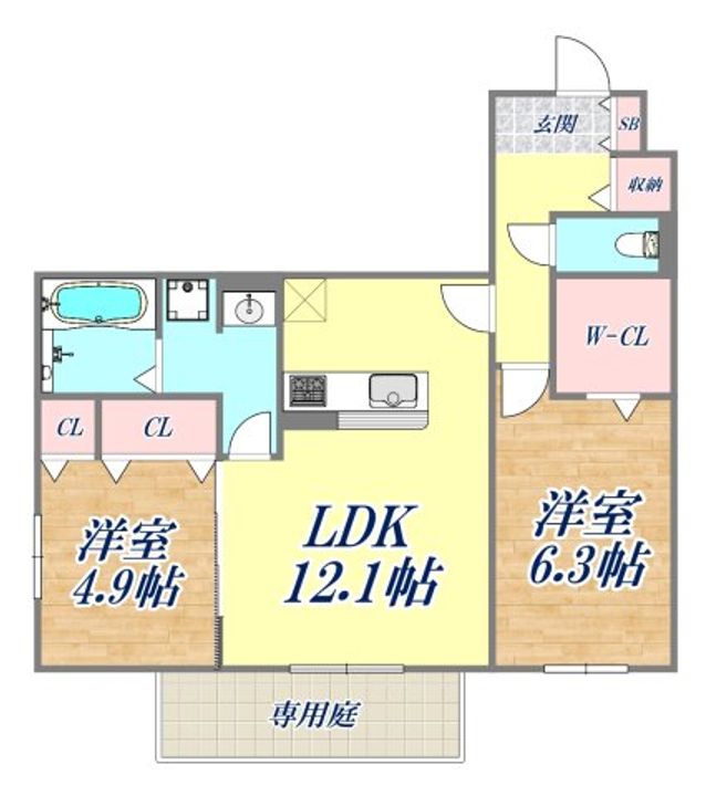 サンパティーク東町の間取り