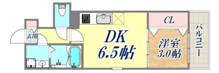 ココングランジュール芦屋西1の間取り