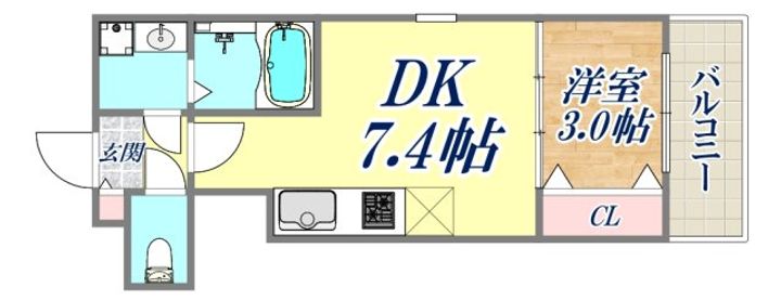 ココングランジュール芦屋西1の間取り