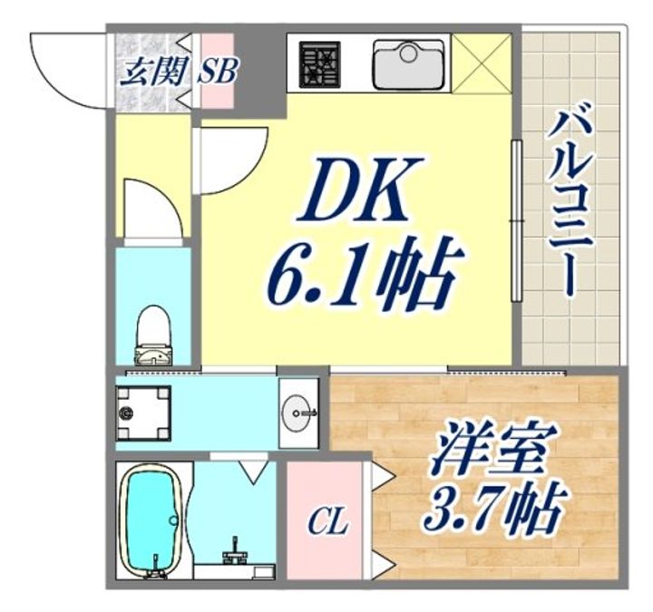 ココングランジュール芦屋西1の間取り