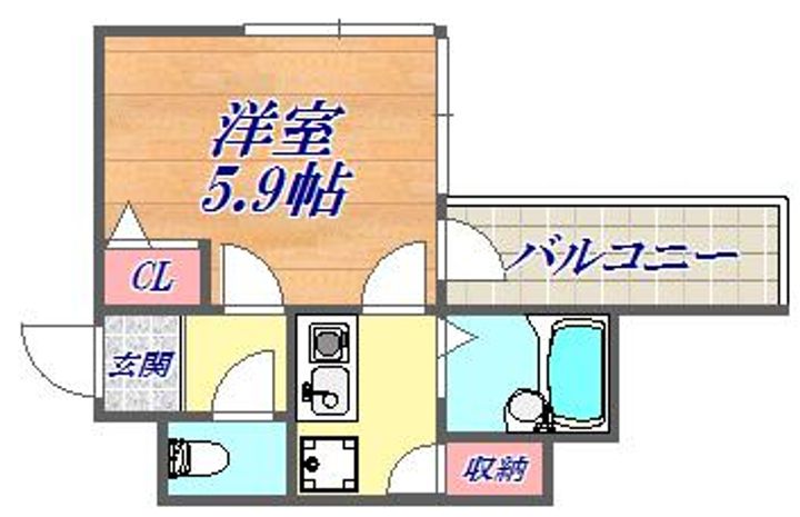 ロイヤルヒル神戸三ノ宮2の間取り