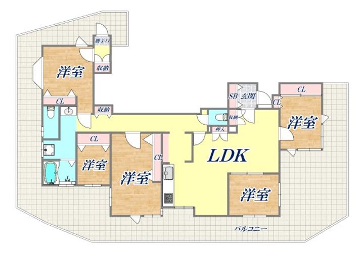 メゾンオリエンタルの間取り