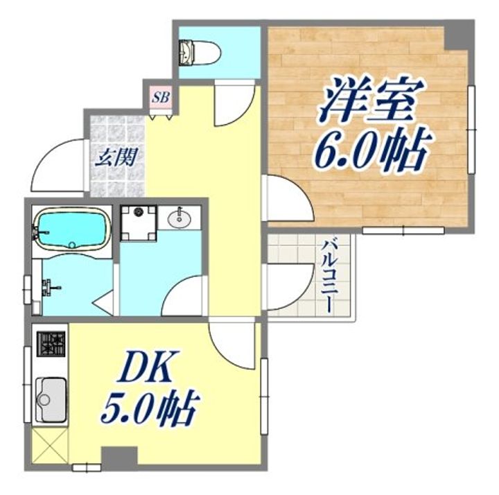 アーバンコモード新長田の間取り