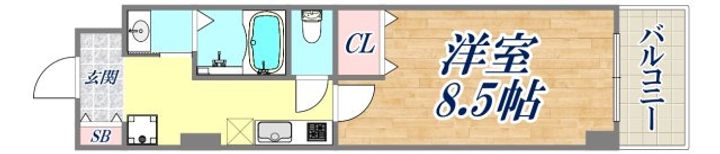 CITYSPIRE神戸元町1の間取り