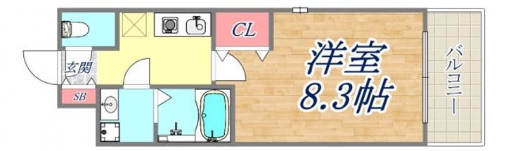 グランデ六甲道の間取り