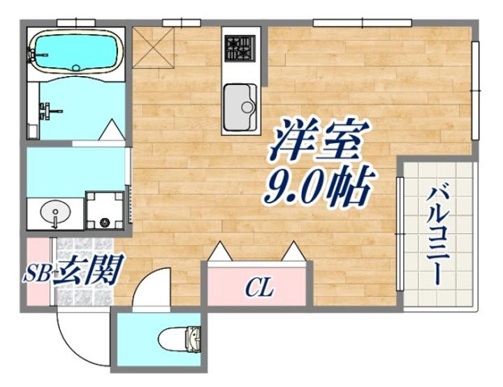 コーポ畑原の間取り