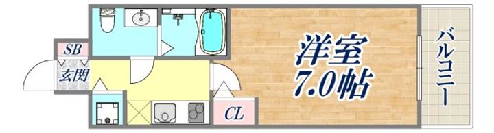 セレニテ神戸元町クレアの間取り