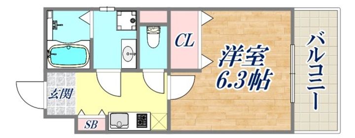 DOMY南仲町の間取り