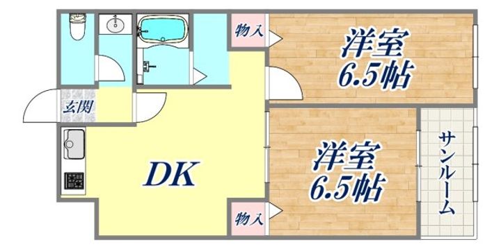シルフィード・ドゥ花隈の間取り