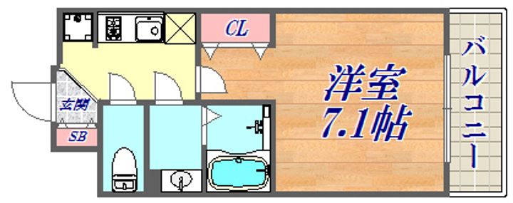 プレサンスTHE神戸の間取り