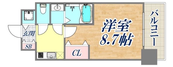 エスライズ新神戸2の間取り