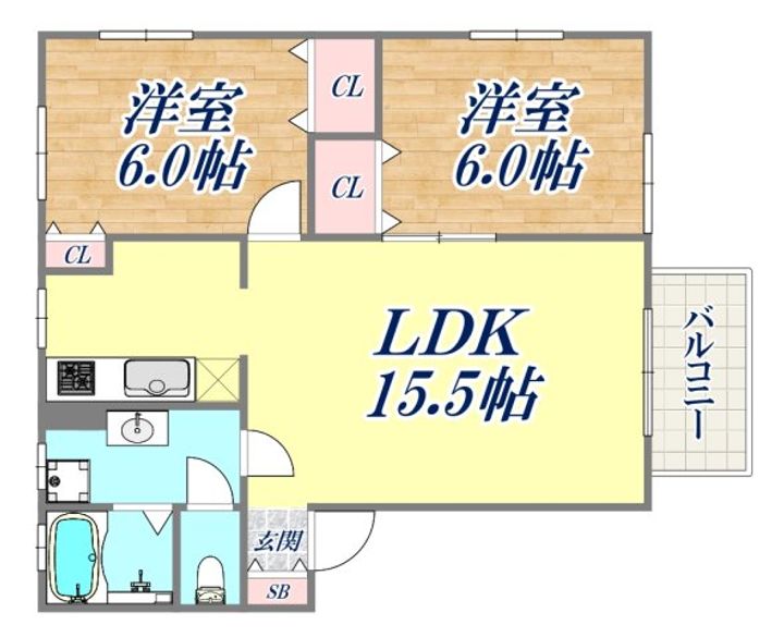 エクセル北川の間取り